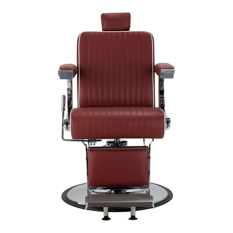 Gabbiano Visionerio barber chair red chrome frame - BVShop