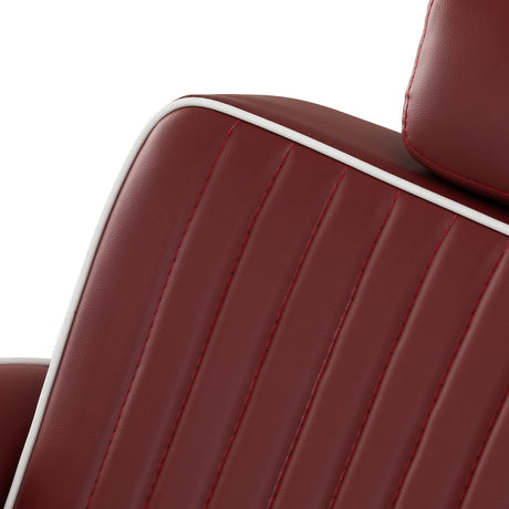 Gabbiano Visionerio barber chair red chrome frame - BVShop