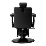 Gabbiano Visionerio barber chair black with black frame - BVShop
