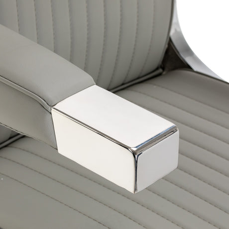 Gabbiano Visionerio barber chair grey chrome frame - BVShop