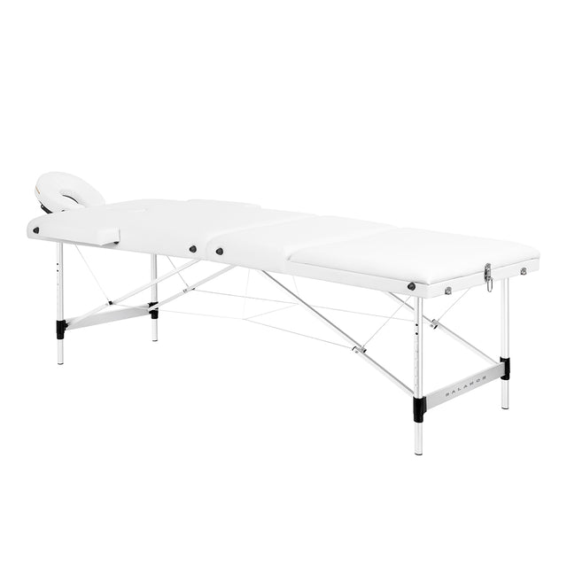 BALANCE aluminium folding massage table 3 segment white - BVShop