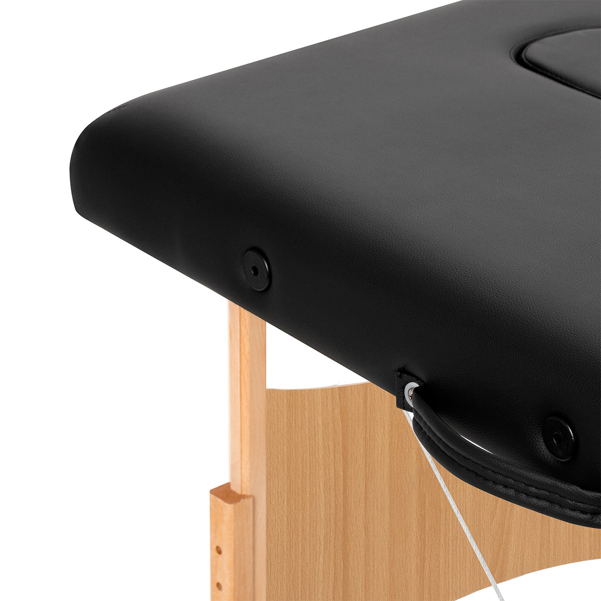 BALANCE wooden folding massage table 3 segment black - BVShop