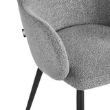 Slim black metal legs on 4RICO Intra reception chair