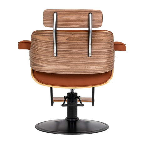 Gabbiano Florencja hairdresser chair with black base and footrest