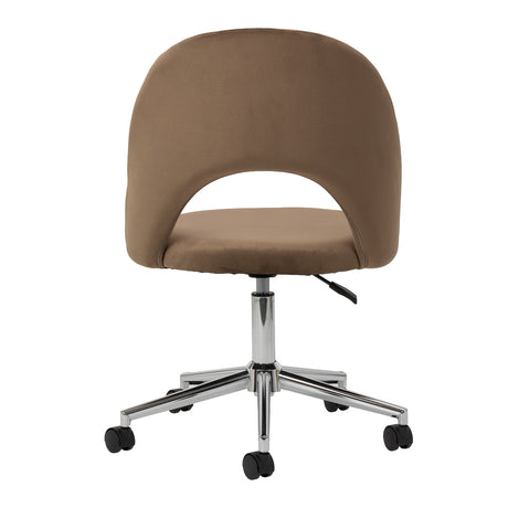4RICO Arco swivel chair with silver base and castors
