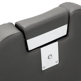 Gabbiano Bruno barber chair shown in semi-reclined position