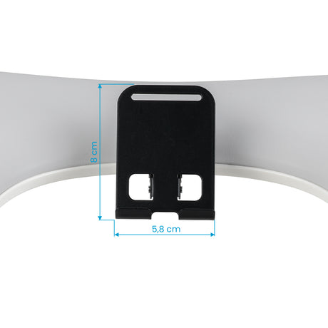 MOMO Croissant grey manicure armrest and phone holder