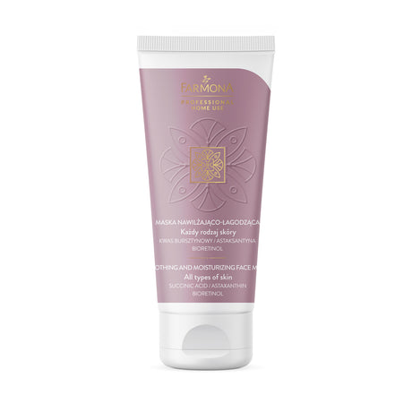 Farmona Professional Soothing & Moisturising Mask in 75ml jar, designed for home skincare and hydration.