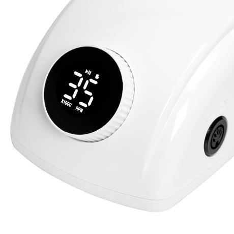 EXO Futura Frezarka Do Paznokci 65W – Biała · Wyświetlacz cyfrowy
