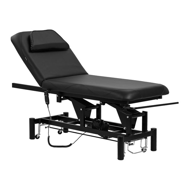 Azzurro 684A black electric massage table with 1 motor