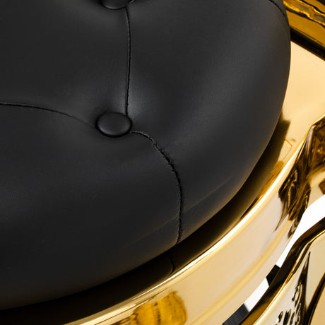 Gabbiano Niccolo black barber chair for professional barbershops