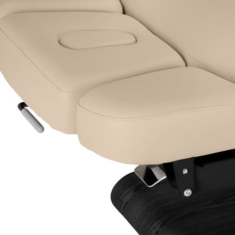 Elektryczna Leżanka SPA Sillon Relax – Kolor Beżowy, Podstawa Czarna · Zagłówek
