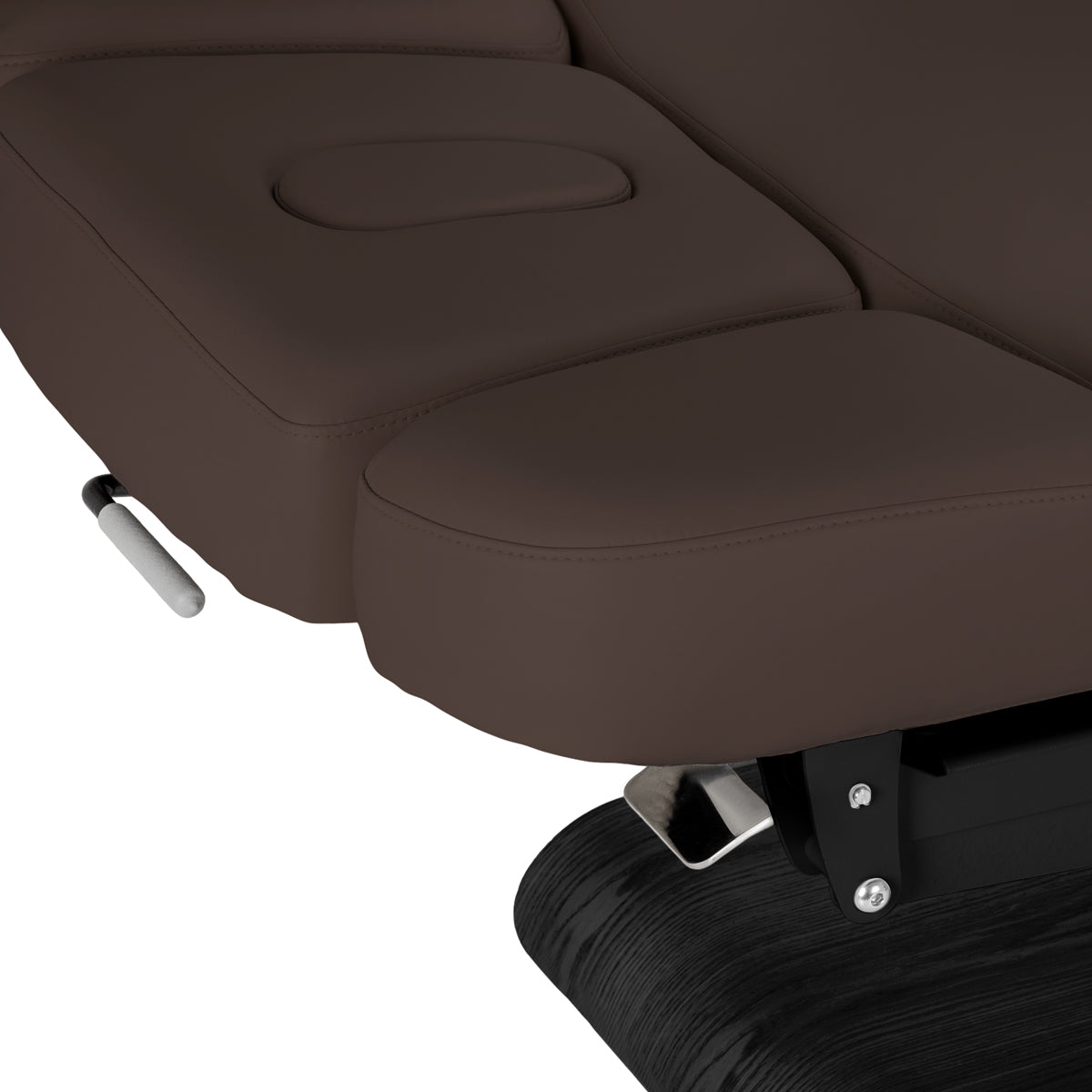 Elektryczna Leżanka SPA Sillon Relax – Kolor Ciemny Brąz, Podstawa Czarna · Zagłówek