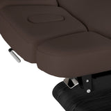 Elektryczna Leżanka SPA Sillon Relax – Kolor Ciemny Brąz, Podstawa Czarna · Zagłówek