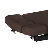 Elektryczna Leżanka SPA Sillon Relax – Kolor Ciemny Brąz, Podstawa Czarna · Boczne części zagłówka