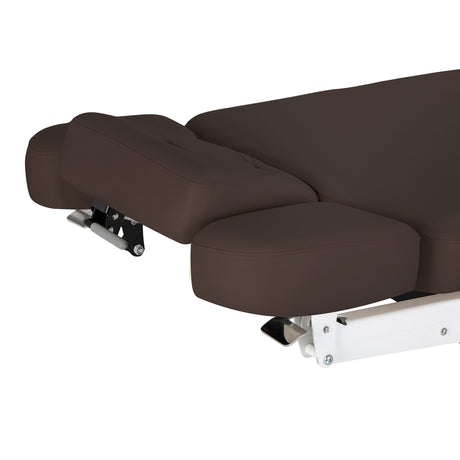 Elektryczna Leżanka SPA Sillon Relax – Kolor Ciemny Brąz, Podstawa Czarna · Boczne części zagłówka