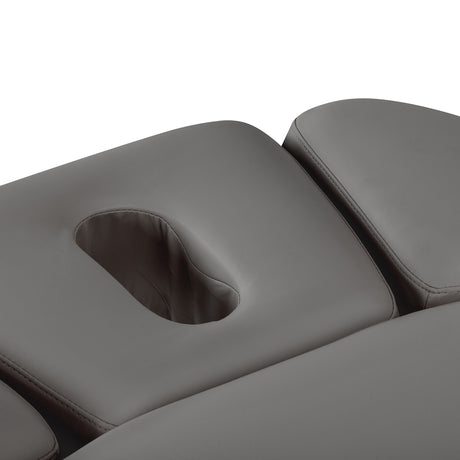 Elektryczna Leżanka SPA Sillon Relax – Kolor Szary, Podstawa Czarna · Otwór na twarz