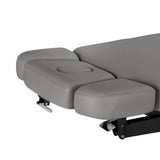 Elektryczna Leżanka SPA Sillon Relax – Kolor Szary, Podstawa Czarna · Boczne części zagłówka