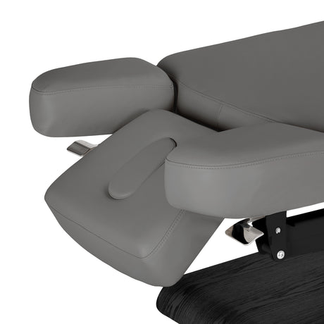 Elektryczna Leżanka SPA Sillon Relax – Kolor Szary, Podstawa Czarna · Boczne części zagłówka