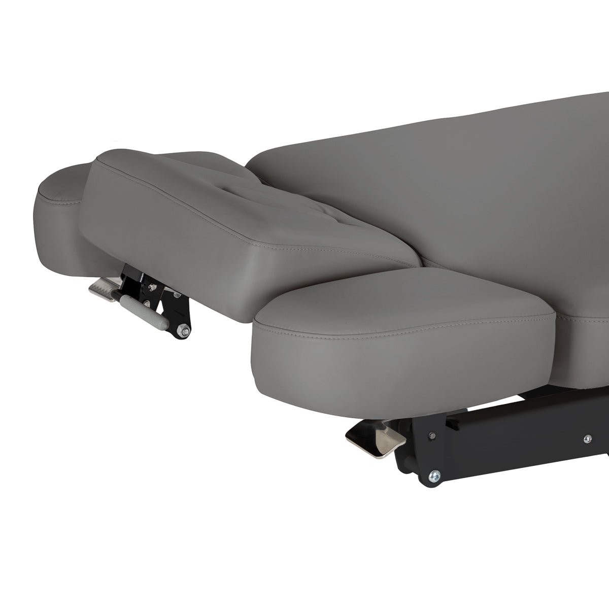 Elektryczna Leżanka SPA Sillon Relax – Kolor Szary, Podstawa Czarna · Boczne części zagłówka