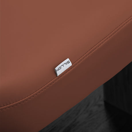 Sillon Relax · brązowy / czarna · metka Sillon i szew