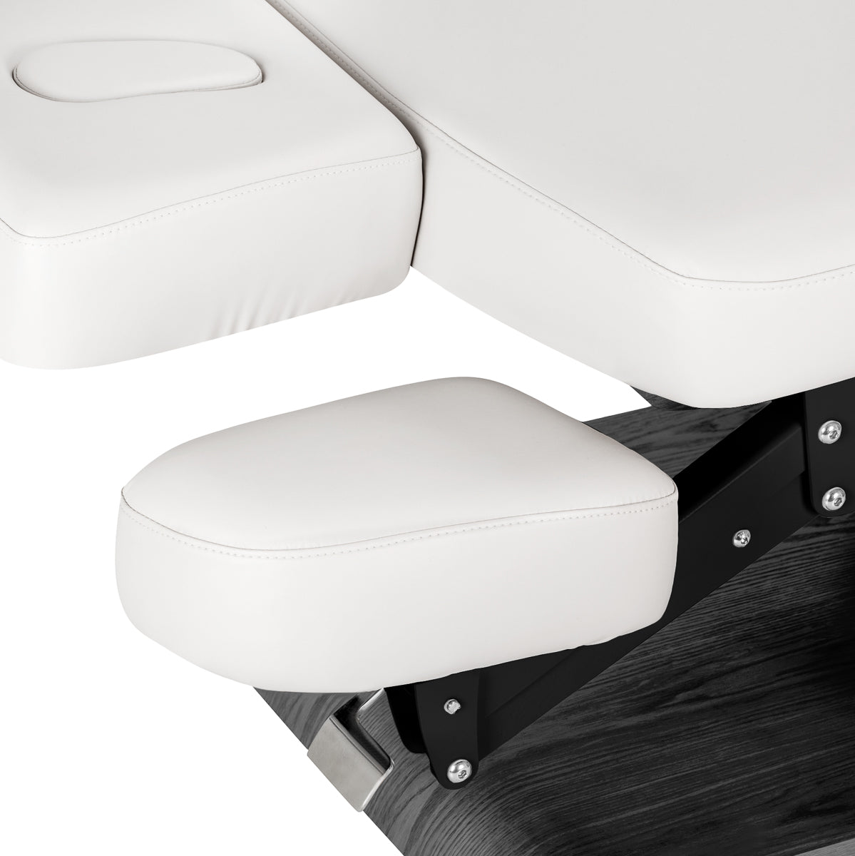 Sillon Relax · biały / czarna · półka pod ramiona i zagłówek