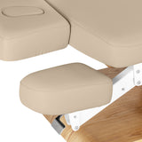Sillon Relax · beżowy / jasnobrązowa · półka pod ramiona i zagłówek