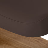 Sillon Relax · ciemny brąz / jasnobrązowa · szew na brzegu pokrowca
