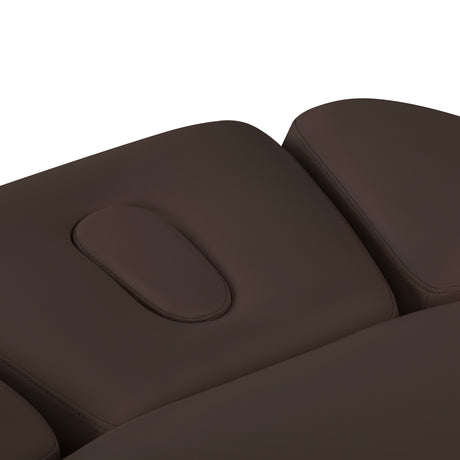 Sillon Relax · ciemny brąz / jasnobrązowa · zagłówek i otwór na twarz