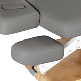 Sillon Relax · szary / jasnobrązowa · półka pod ramiona i zagłówek