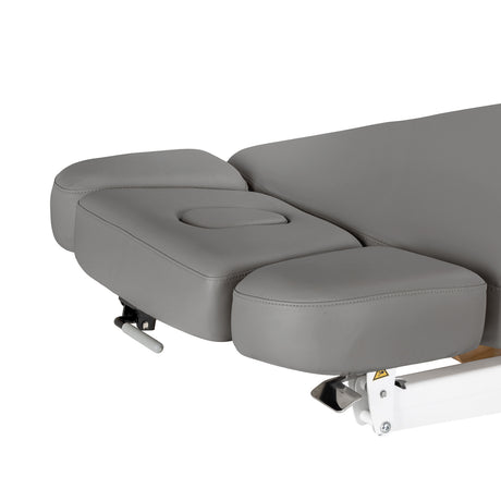 Sillon Relax · szary / jasnobrązowa · zagłówek i otwór na twarz