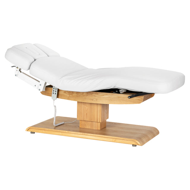 Sillon Relax · biały / jasnobrązowa · pozycja półleżąca