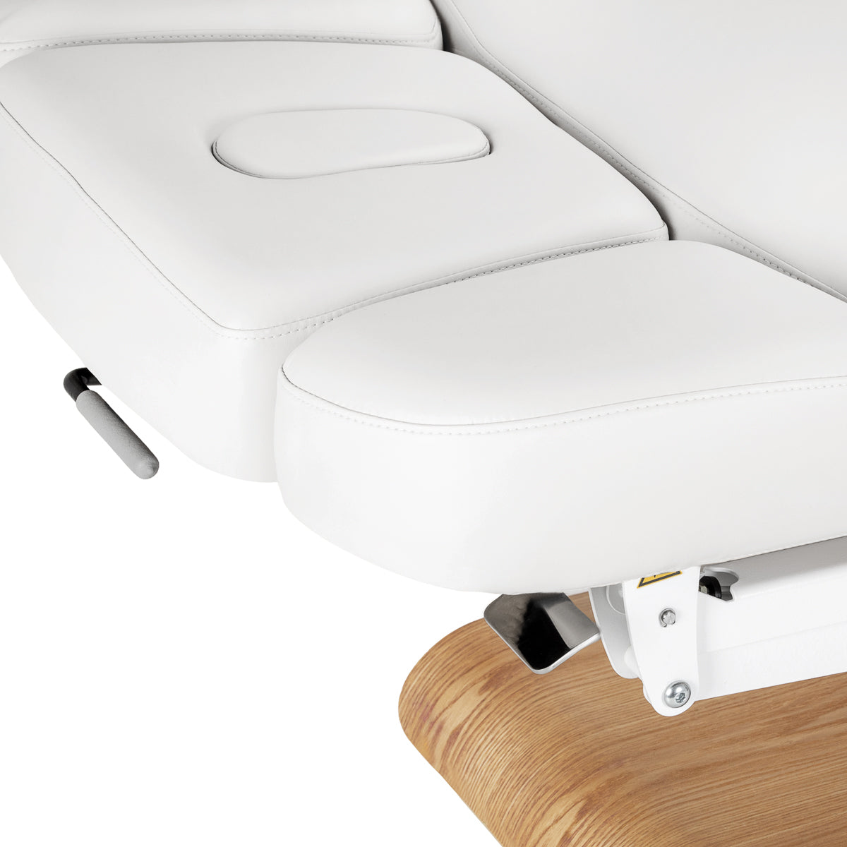 Sillon Relax · biały / jasnobrązowa · zagłówek i otwór na twarz