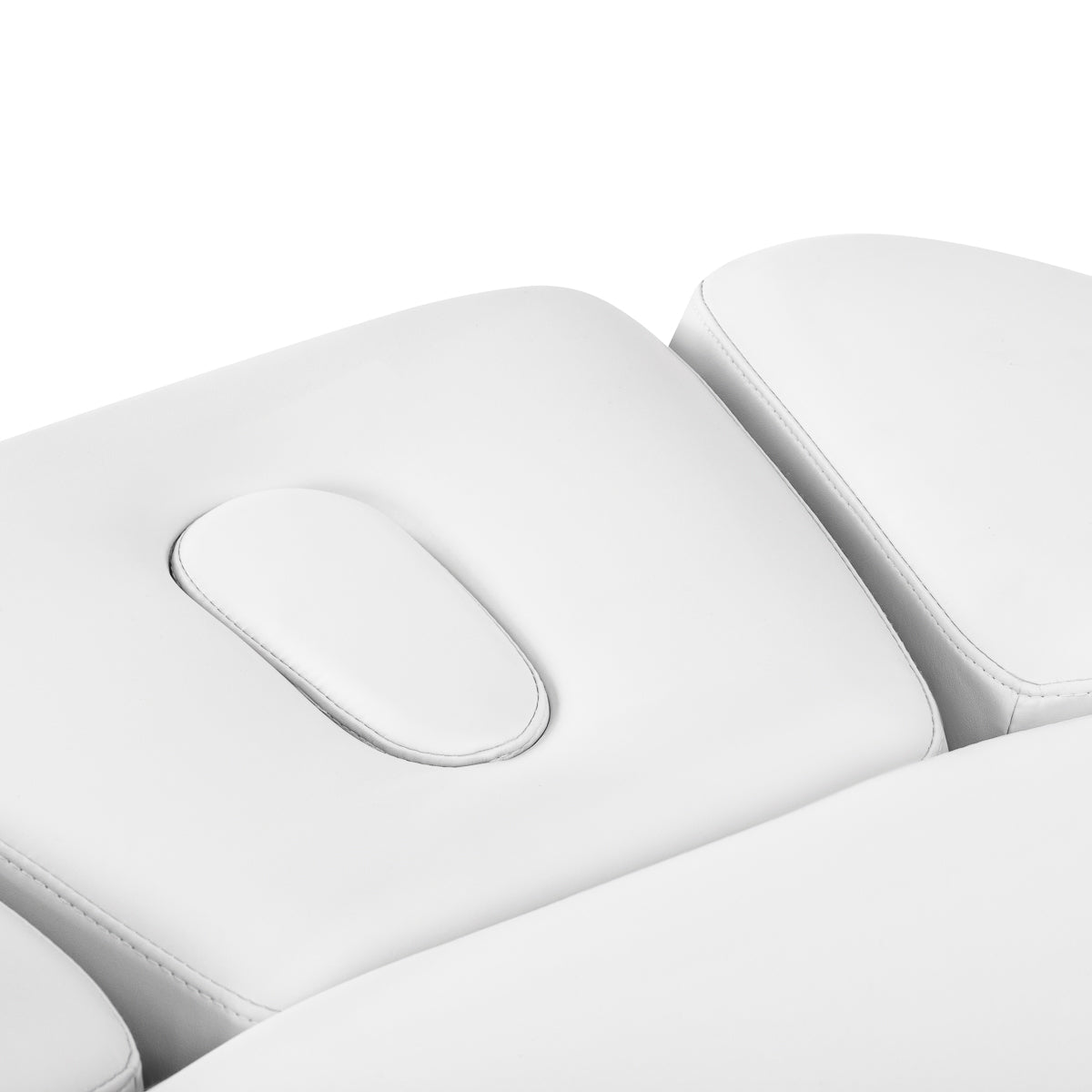 Sillon Relax · biały / jasnobrązowa · zagłówek i otwór na twarz