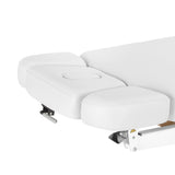 Sillon Relax · biały / jasnobrązowa · zagłówek i otwór na twarz