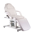 Electrical cosmetic chair BD-8251 by Beauty System in white with adjustable features and padded seat for salon treatments.