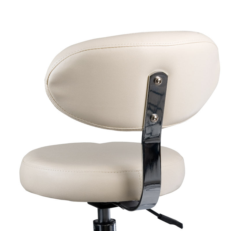 Cosmetic Stool with backrest BD-9934 cream - BVShop