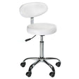 Cosmetic stool with backrest BD-9934 white - BVShop