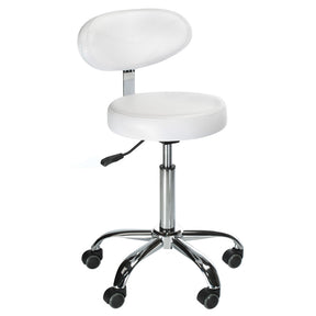 Cosmetic stool with backrest BD-9934 white - BVShop