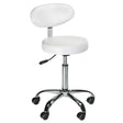 Cosmetic stool with backrest BD-9934 white - BVShop