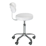 Cosmetic stool with backrest BD-9934 white - BVShop