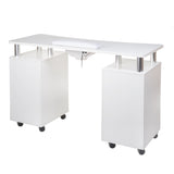 Manicure table + dust extractor BD-3425+P WHITE - BVShop