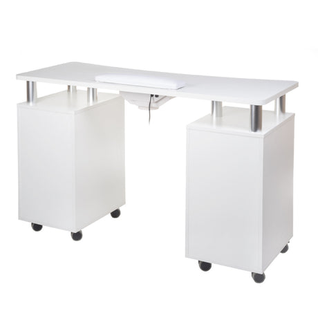 Manicure table + dust extractor BD-3425+P WHITE - BVShop