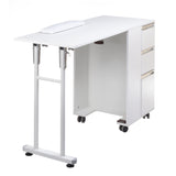 Foldable manicure table BD-3802 WHITE - BVShop