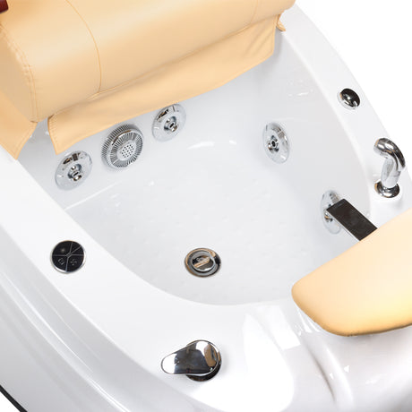 Pedicure chair with massage BR-2307 Beige - BVShop