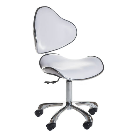 Cosmetic stool with backrest BD-9933 White - BVShop