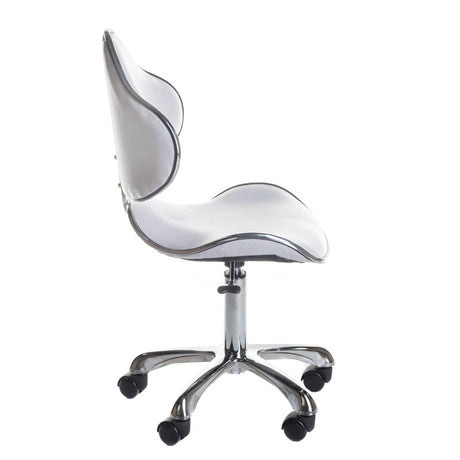 Cosmetic stool with backrest BD-9933 White - BVShop