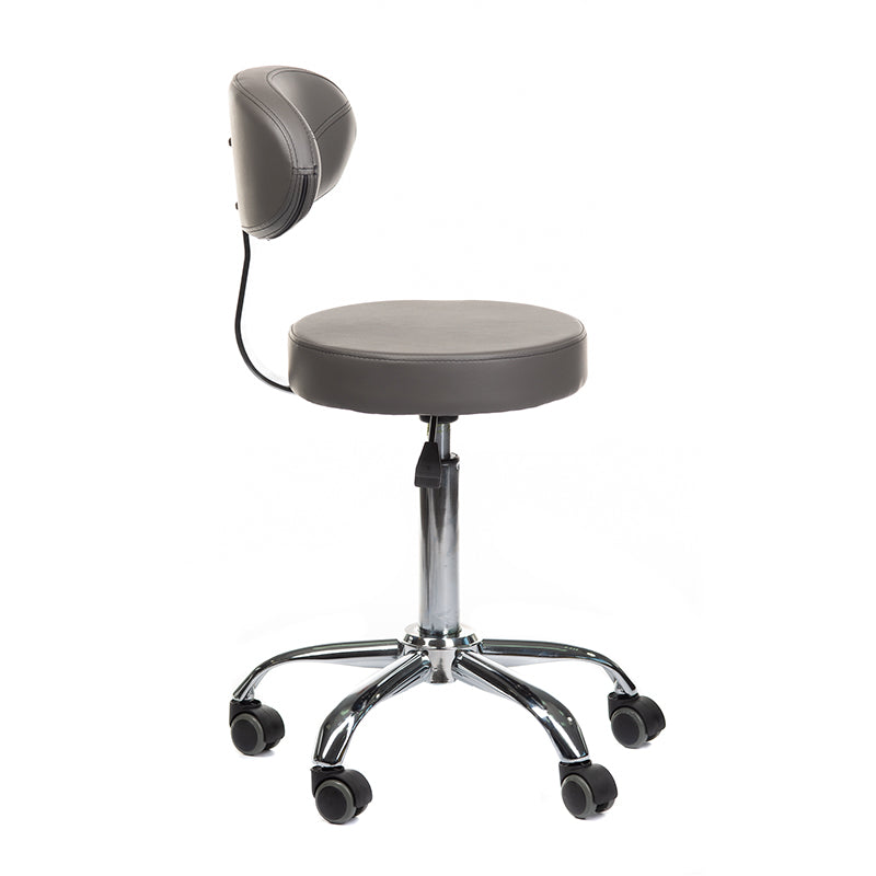 Cosmetic stool with backrest BD-9934 gray - BVShop