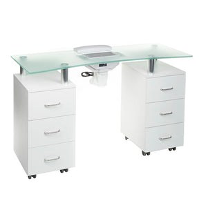 Manicure Table + hood BD-3425-1+P WHITE - BVShop