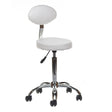 Cosmetic Stool with backrest BH-7289 White - BVShop